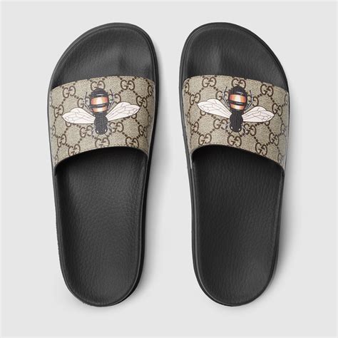 gucci star and bee slides|size 14 Gucci slides.